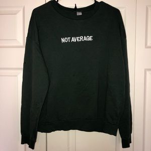 Green loose sweater